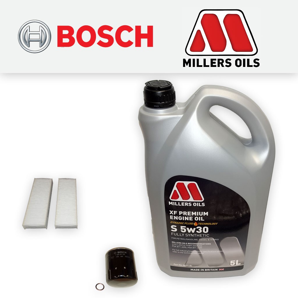 SERVICE KIT for VAUXHALL OPEL CORSA F MK5 1.2 OIL CABIN FILTERS +OIL (2019-2025)
