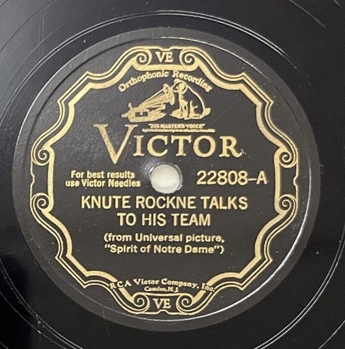 Vintage Knute Rockne Talks To His Team Rare Football Notre Dame 78 Record Early - Picture 2 of 4
