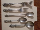 GORHAM hallmarks STERLING silver MELROSE pattern FIVE pieces