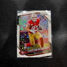 2025 Panini Prizm White Disco Christian McCaffrey #156 San Francisco 49ers 