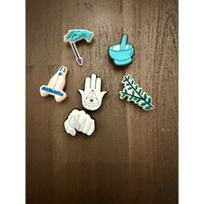 Crocs Boho Celestial Hamsa Fist Mortar Pestle Namaste Shoe Widget Charms Set