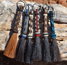 Beautiful 100 Horse Hair Key Ring Chain - Various Colors   Great Gift  