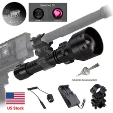 800Yard Infrared IR 850nm FlashlightLED Hunting Light Night Vision Torch+Battery