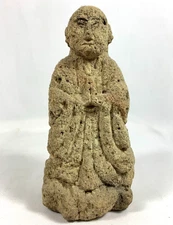 Rare Antique Stone Buddha Kishimojin Kishibojin Kariteimo Goddess of Children