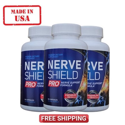 3 Pack Nerve Shield Pro Advanced New Formula Neuropathy Support