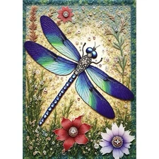 Stained Glass Dragonfly 1000 Piece Puzzles, Jigsaw Puzzle 1000 Pieces for Adu...