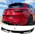FIT FOR ALFA ROMEO STELVIO 18-24 GLOSS BLACK REAR TAILGATE ROOF SPOILER TOP WING