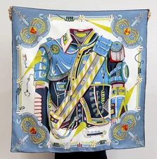 Pure 18 Momme Twill Silk Neckerchief Scarf Square Shawl armor Print Wrap 35'' 