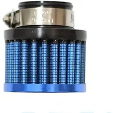25mm Air Intake Filter 1 Inlet Dia Air Intake Cone Universal Filter -blue