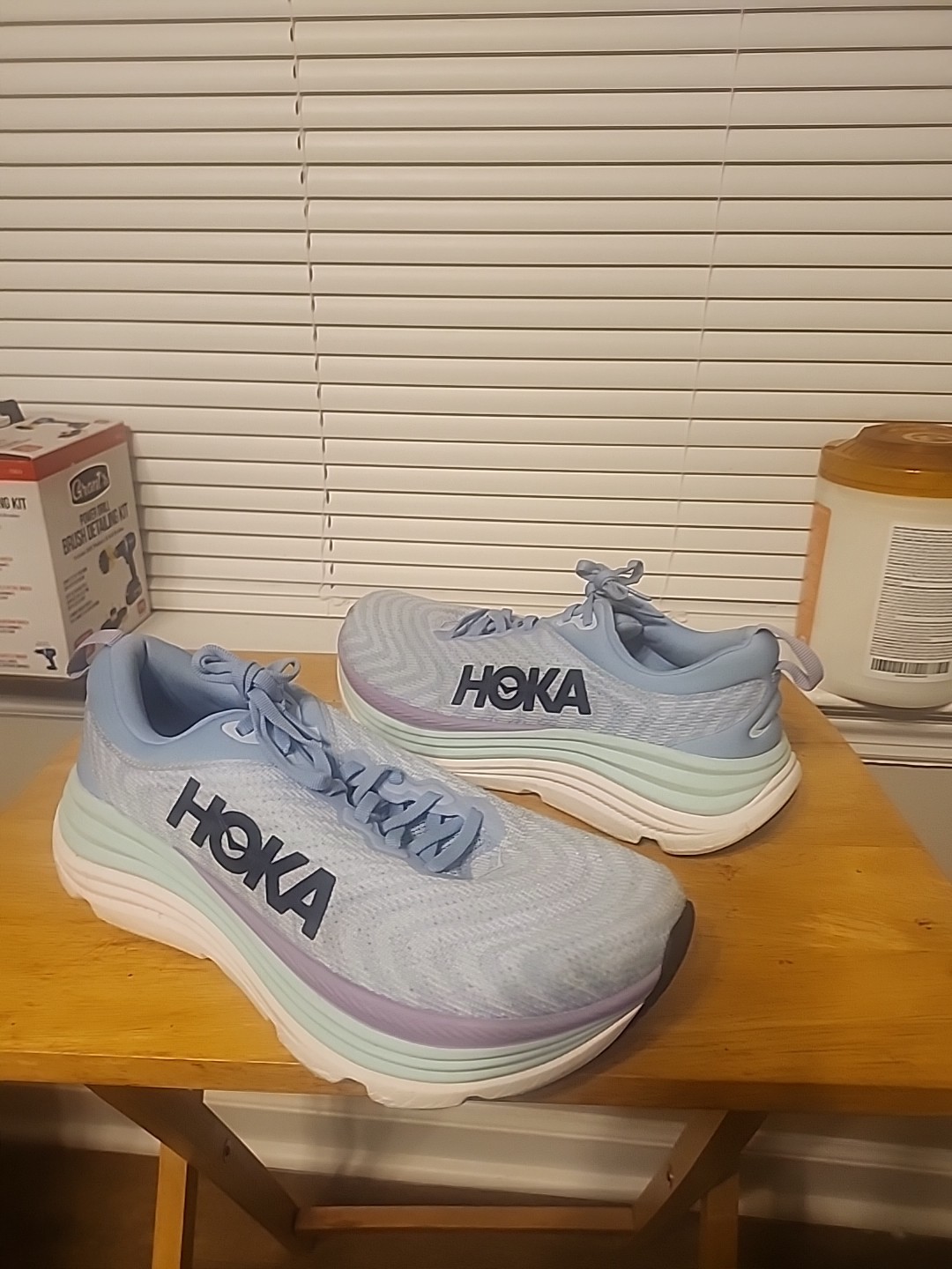 Hoka One One Womens Gaviota 5 1134235 ABSO Blue Running Shoes Sneakers Sz 10B  thumbnail 2