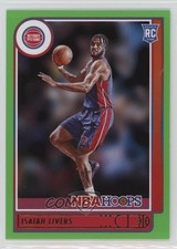 2021-22 Panini NBA Hoops Rookies Neon Green Isaiah Livers #208 0io6
