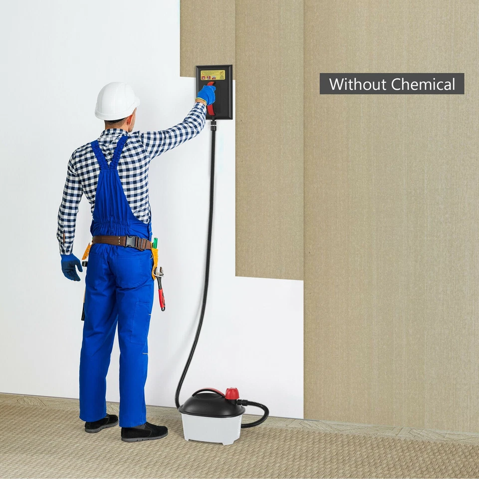 1500W Wallpaper Steamer Chemical-free Wallpaper Removal w/ 1 Gallon Reservoir - Image 4 of 4