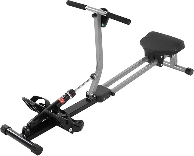 Máquina de Remo Interior Fitness Remo Dispositivo para Sentarse con Pantalla LCD para Gimnasio en Casa