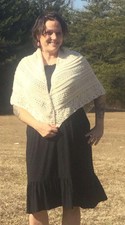 Crochet Elegance Shawl - Handmade