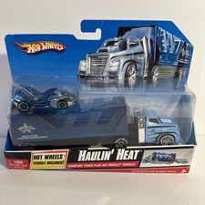 2009 Hot Wheels Haulin' Heat Vehicle Blue & Silver Mattel new(other)
