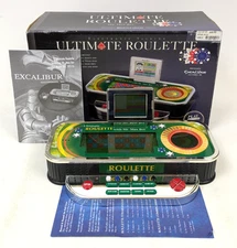 Excalibur Electronic Ultimate Roulette Game Arcade Casino Mini Table ~ WORKS