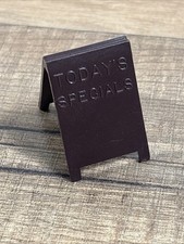 Vintage 50s Marx Western Town Roy Rogers Dollhouse Furniture Today Special Sign