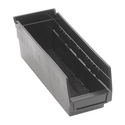 QUANTUM STORAGE SYSTEMS K-QSB101BK-10 Shelf Storage Bin, Polypropylene, Black,