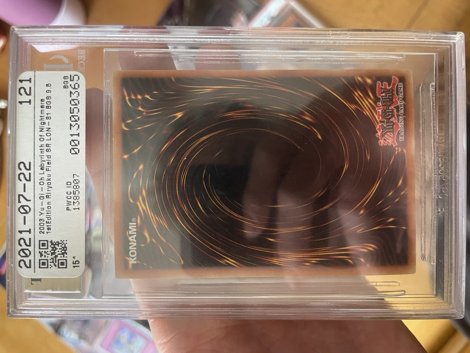 Yugioh Riryoku Field LON-081 1st Edition Super Rare Beckett 9.5 Gem Mint - Image 2 of 2