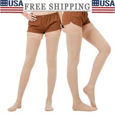 Thigh High Compression Stockings 20-30mmHg Medical Socks Varicose Vein Women Men