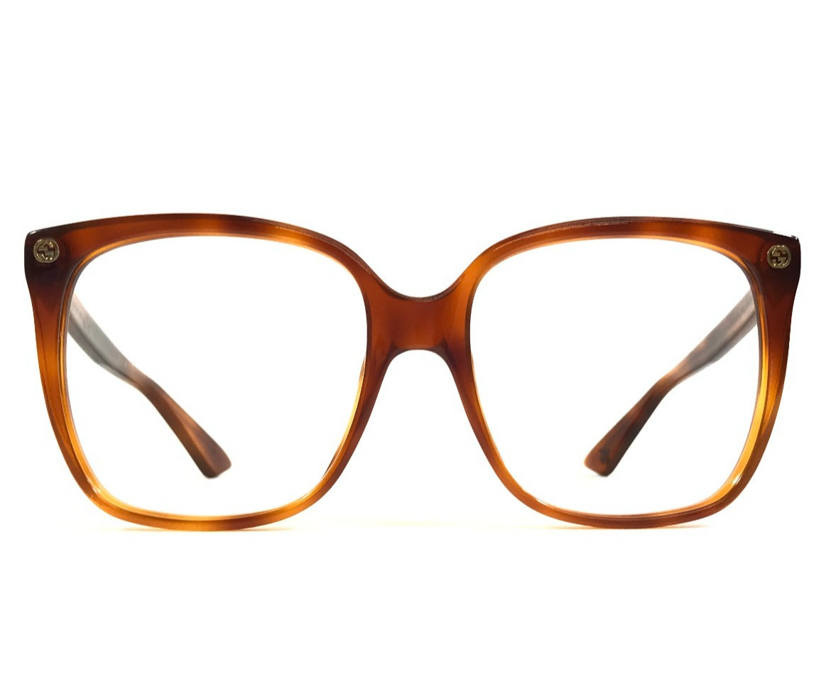 Frames Gg0022s 002 Light Havana Square Full Rim 57-18-140