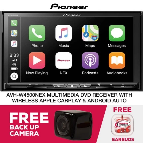 Refurbished Pioneer AVH-W4500NEX 7" Multimedia DVD Receiver w/ Backup Camera