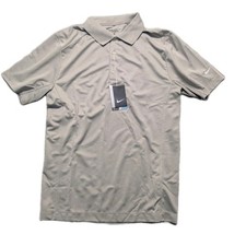 Nike NEW Golf Polo Shirt Men Small Standard Fit Dri-Fit Short Sleeve Gray