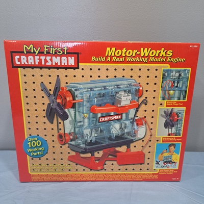 #ad #ad My First Craftsman Motor Works Build A Real Working Model Engine Kit 71100 STEM $42.00