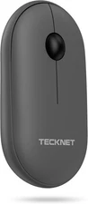 Tecknet Bluetooth 5.0 & 2.4G Wireless Mouse Silent Slim Portable Black