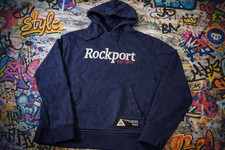 Mens Rockport uk L Hoodie. Navy vgc Thick Quality Material.smart casual