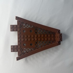 LEGO Lot of 2 - 47988 Boat Bow Top 14x12 & 48000 Deck Brick 16x16x1 - Red. Brown