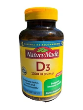 Nature Made Vitamin D3 1000 IU 25mcg Softgels - 300 Ct support bone teeth Muscle