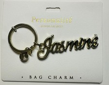 Personalite Marina De Buchi Gold Tone Bag Charm Key Ring Key Chain Jasmine