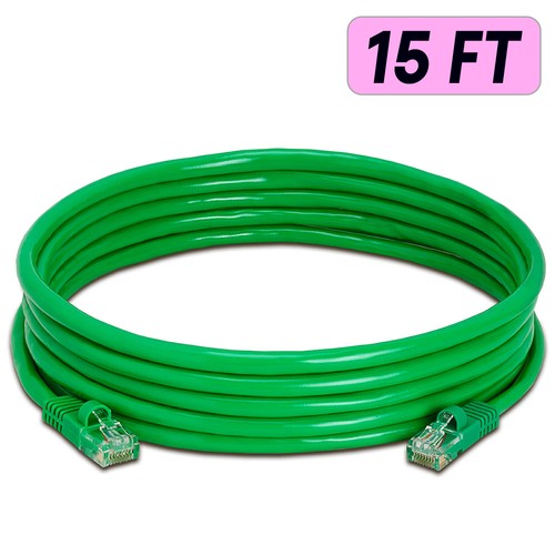 5 PACK Cat5e Cable Green Cat 5 Patch Cord Ethernet RJ45 Connectors LAN Wire - Picture 7 of 12