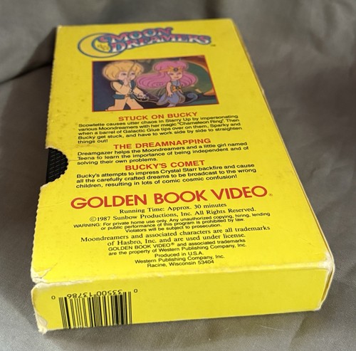 Moon Dreamers VHS Tape Golden Book Video Animated Stories Vintage 1987 Bucky - Picture 5 of 9