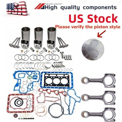 D1803 Engine Overhaul Rebuild Kit connecting rod for Kubota Tractor  L3540GST