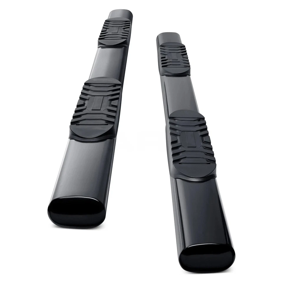 For Chevy Silverado 2500 HD 01-14 5" Cab Length Black Oval Straight Side Bars Foto 2 de 4
