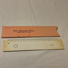 Theo Alteneder & Sons Philadelphia Drafting Ruler 7 Inch Made In USA Vintage Old