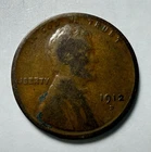 1912 D Lincoln Wheat Cent, Better Date, Circulated With Good BN Details