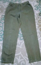 Vtg Lee Riders Brown women's Jeans High Waist Sz 16 Long Union Made in USA