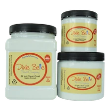Dixie Belle Clear Top Coat Finishes-Satin, Flat or Gloss Finish-New
