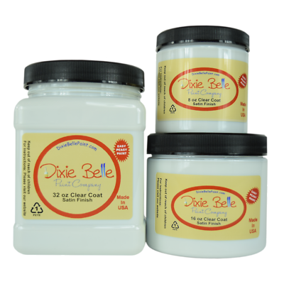 #ad Dixie Belle Clear Top Coat Finishes Satin Flat or Gloss Finish New $14.95