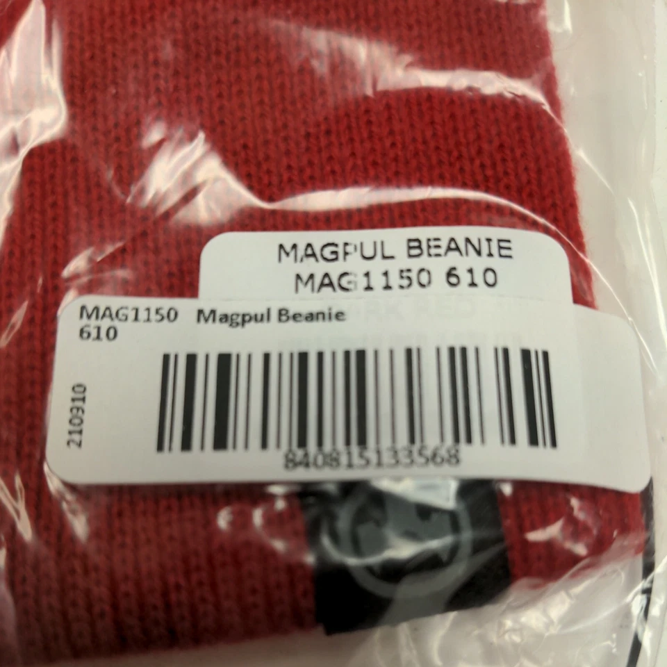 Magpul Knit Beanie/Skull Cap/Hat - Dark Red - One Size Fits All - USA made - Image 2 of 2
