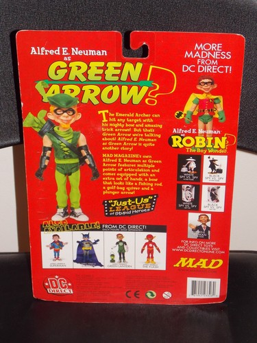 DC Direct Mad Alfred E Neuman as Green Arrow 6 inch Figure New In The Package - Picture 3 of 4