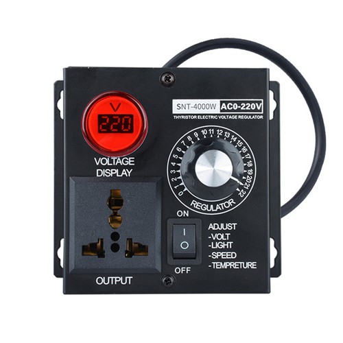Electric Motor Variable Speed Controller - 120V~220V 15A 4000W AC Motor Speed - Picture 1 of 11