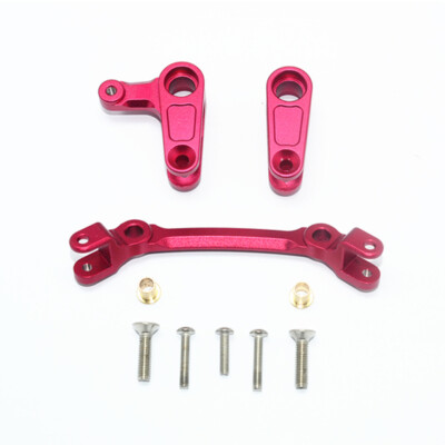 GPM Racing Aluminum Steering Assembly Red : 4X4 Granite / Big Rock Crew Cab
