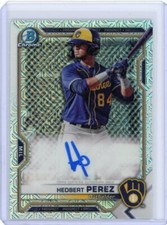 2021 Bowman Baseball Mega Box Autograph #BCMA-HP Hedbert Perez