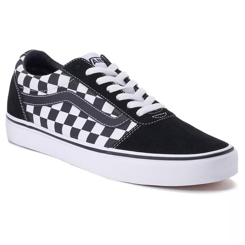 Vans Ward VN0A38DMPVJ Men\u0026#039;s Black and White Check Pattern Skate Shoes  KHO276 | eBay