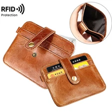 Man's RFID Blocking Wallet Thin Card Bag Credit Card Holder Purse Pocket Wallet