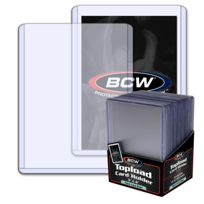 Variety Pk - BCW Toploaders 79 Pt & 138 Pt; Penny Sleeves Standard & Thick READ!